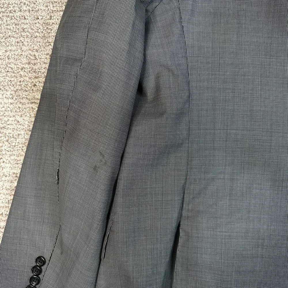 Canali Exclusive Mens Grey Super 150s Virgin Blazer Size 46R Made in Italy